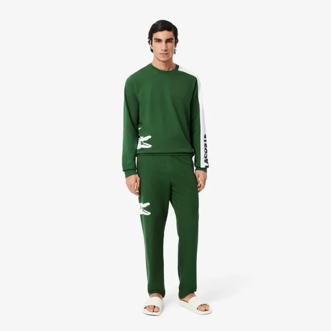 Men’s Printed Fleece Loungewear Pants