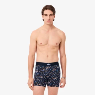 Men’s Printed Stretch Cotton Boxer Briefs