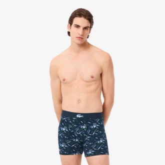 Men’s Printed Stretch Cotton Boxer Briefs