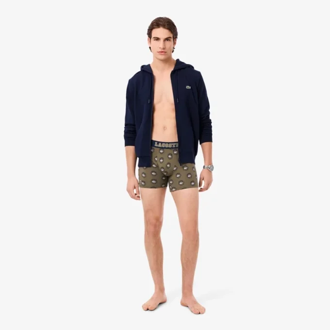 Men’s Printed Stretch Cotton Boxer Briefs