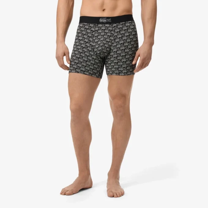 Men’s Printed Stretch Cotton Boxer Briefs