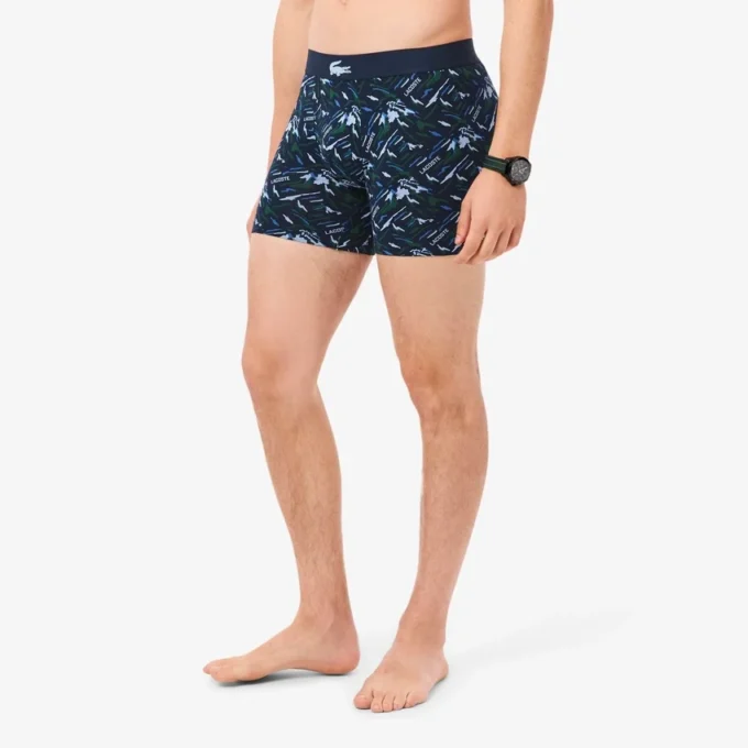 Men’s Printed Stretch Cotton Boxer Briefs