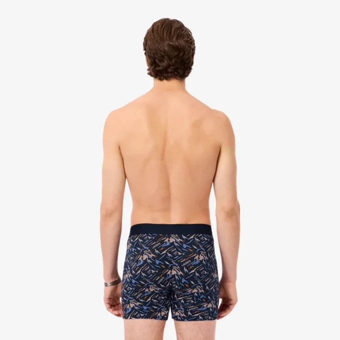 Men’s Printed Stretch Cotton Boxer Briefs