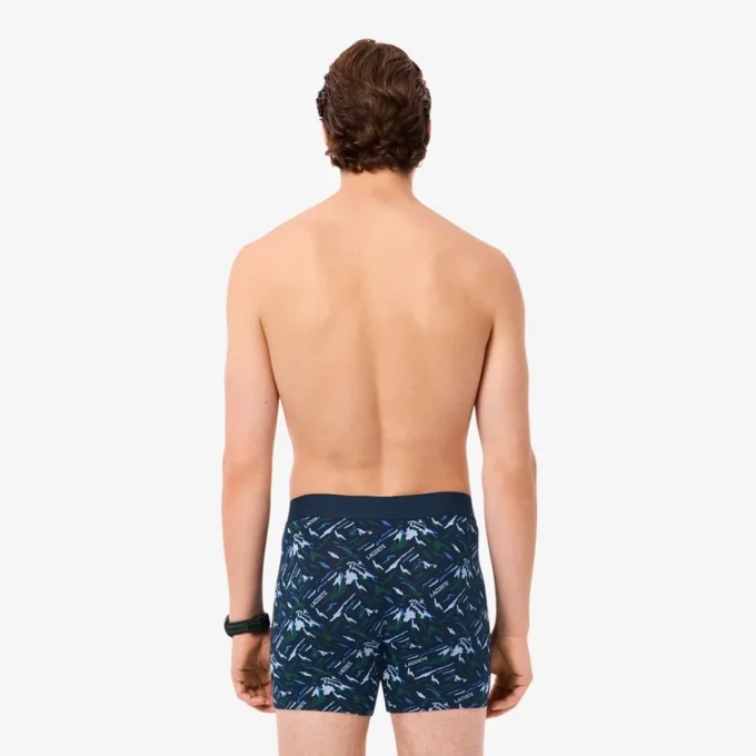 Men’s Printed Stretch Cotton Boxer Briefs
