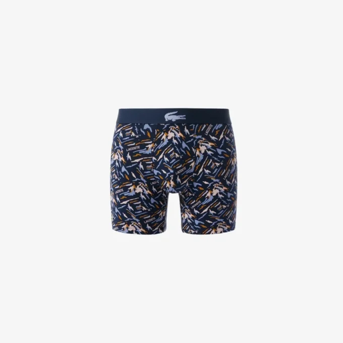 Men’s Printed Stretch Cotton Boxer Briefs