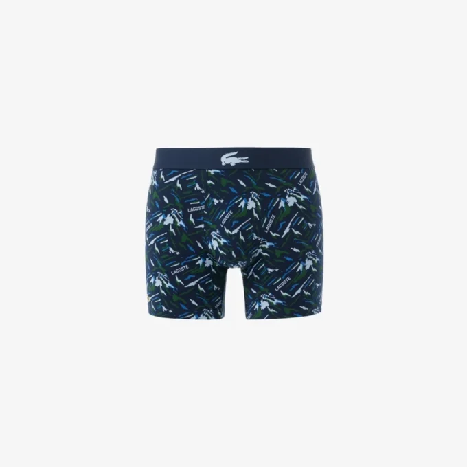 Men’s Printed Stretch Cotton Boxer Briefs