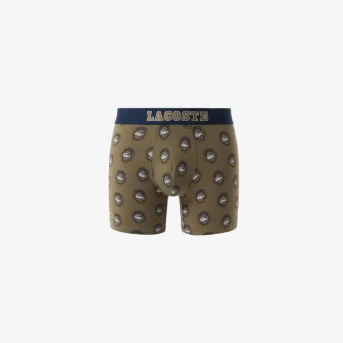 Men’s Printed Stretch Cotton Boxer Briefs