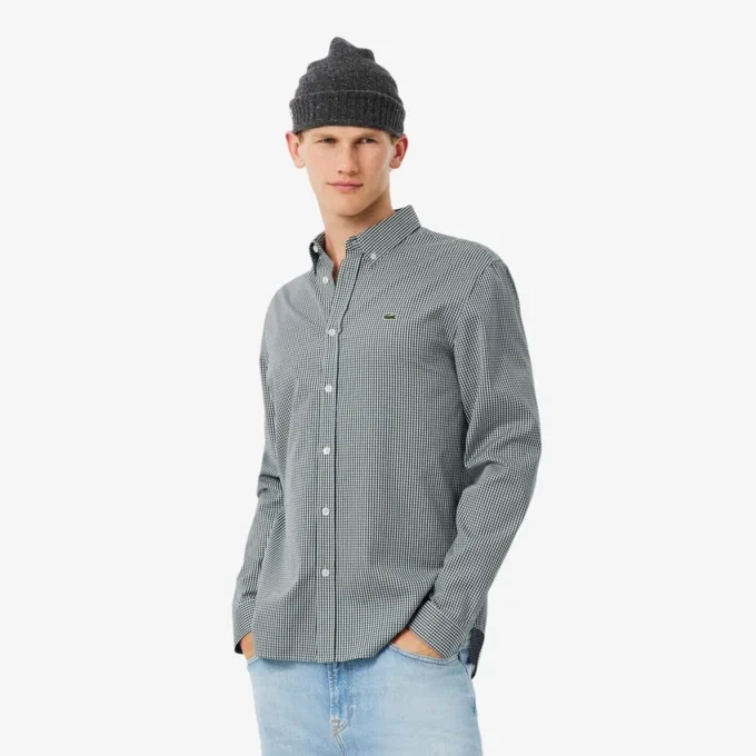 Men’s Regular Fit Checked Cotton Shirt