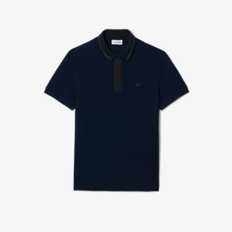 Men’s Regular Fit Contrast Neck Smart Paris Polo