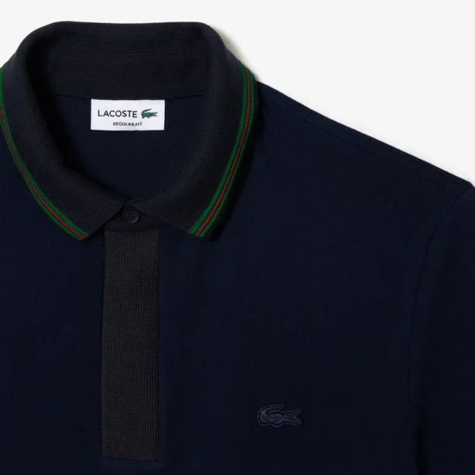 Men’s Regular Fit Contrast Neck Smart Paris Polo