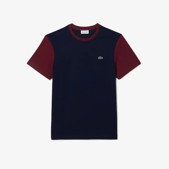 Men’s Regular Fit Cotton Colorblock T-Shirt