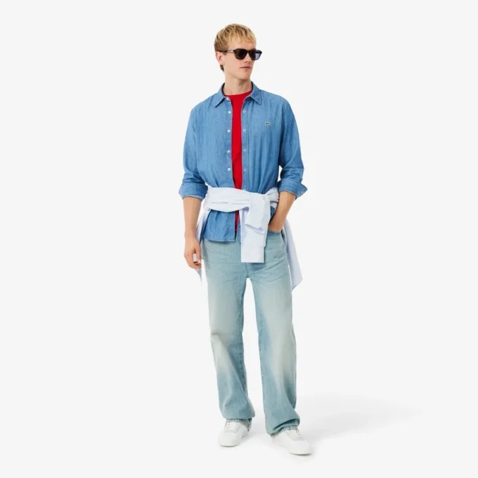 Men’s Regular Fit Lightweight Denim Shirt