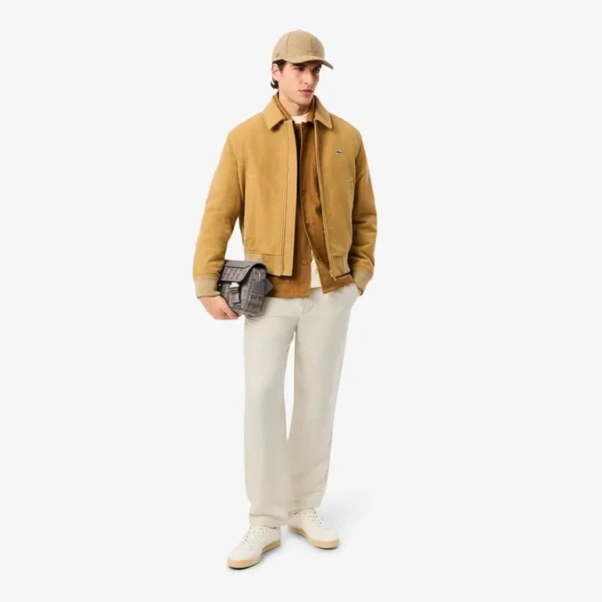 Men’s Regular Fit Linen Twill Pants