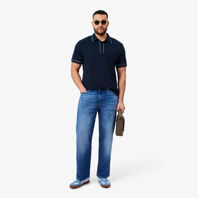 Men’s Regular Fit Paris Stretch Piqua Polo