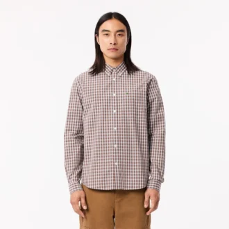 Men’s Regular Fit Plaid Poplin Shirt