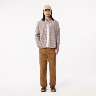 Men’s Regular Fit Plaid Poplin Shirt