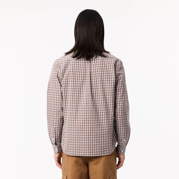 Men’s Regular Fit Plaid Poplin Shirt