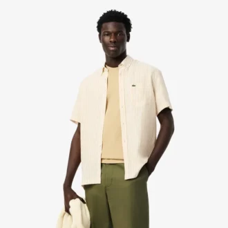 Men’s Regular Fit Short Sleeve Linen Shirt