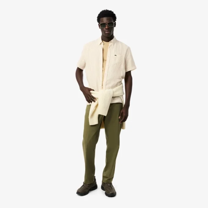 Men’s Regular Fit Short Sleeve Linen Shirt