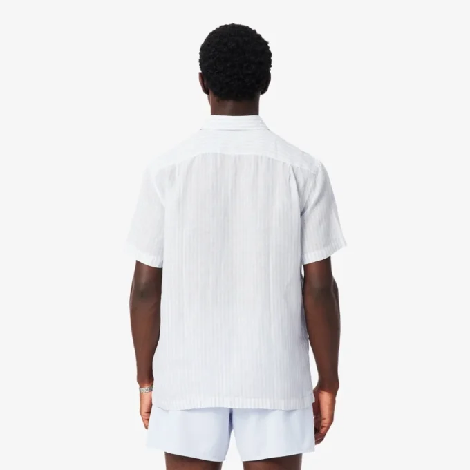 Men’s Regular Fit Short Sleeve Linen Shirt