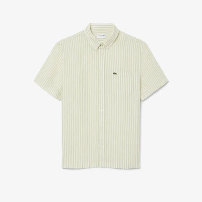 Men’s Regular Fit Short Sleeve Linen Shirt