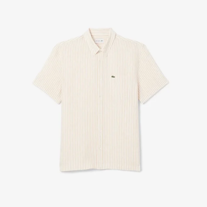 Men’s Regular Fit Short Sleeve Linen Shirt