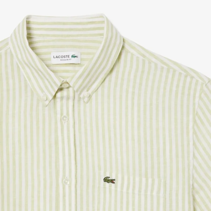 Men’s Regular Fit Short Sleeve Linen Shirt