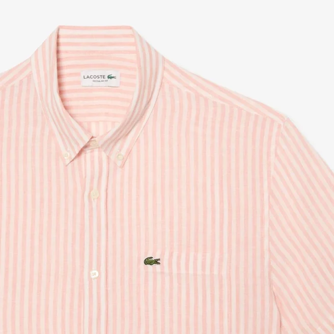 Men’s Regular Fit Short Sleeve Linen Shirt
