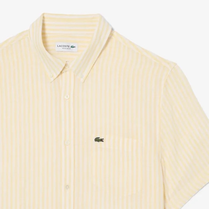 Men’s Regular Fit Short Sleeve Linen Shirt