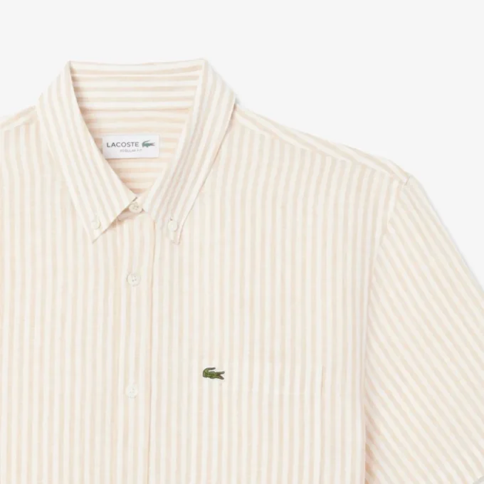 Men’s Regular Fit Short Sleeve Linen Shirt