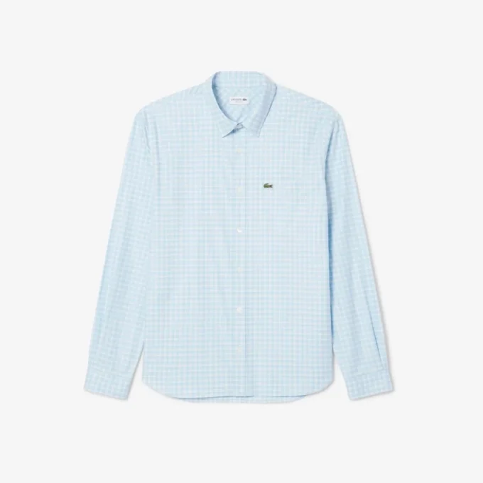 Men’s Regular Fit Stretch Plaid Shirt