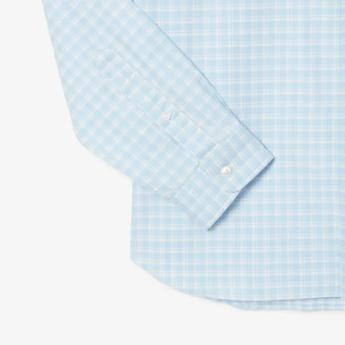 Men’s Regular Fit Stretch Plaid Shirt