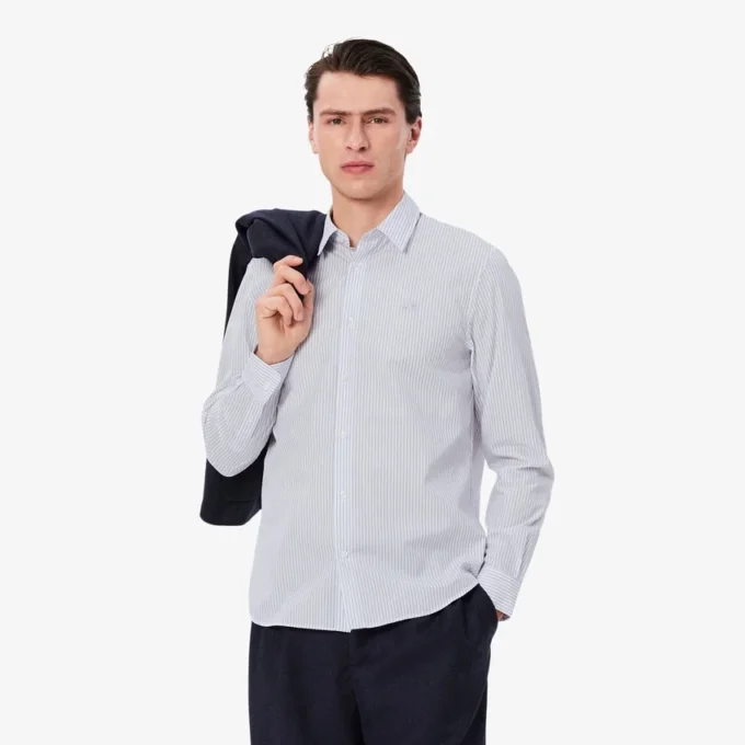 Men’s Regular Fit Striped Button Down Shirt