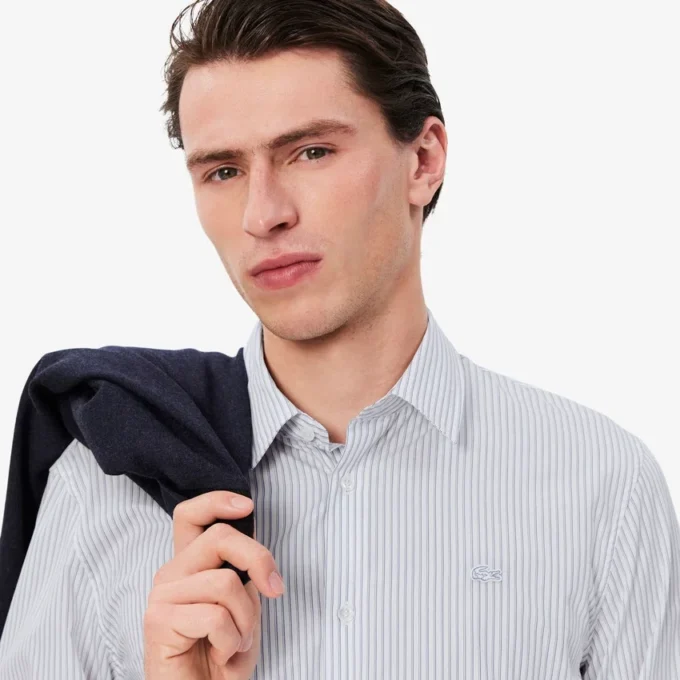 Men’s Regular Fit Striped Button Down Shirt