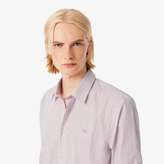 Men’s Regular Fit Striped Button Down Shirt