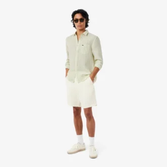 Men’s Regular Fit Striped Linen Shirt