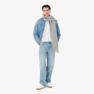 Men’s Regular Fit Striped Linen Shirt