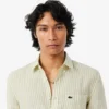Men’s Regular Fit Striped Linen Shirt