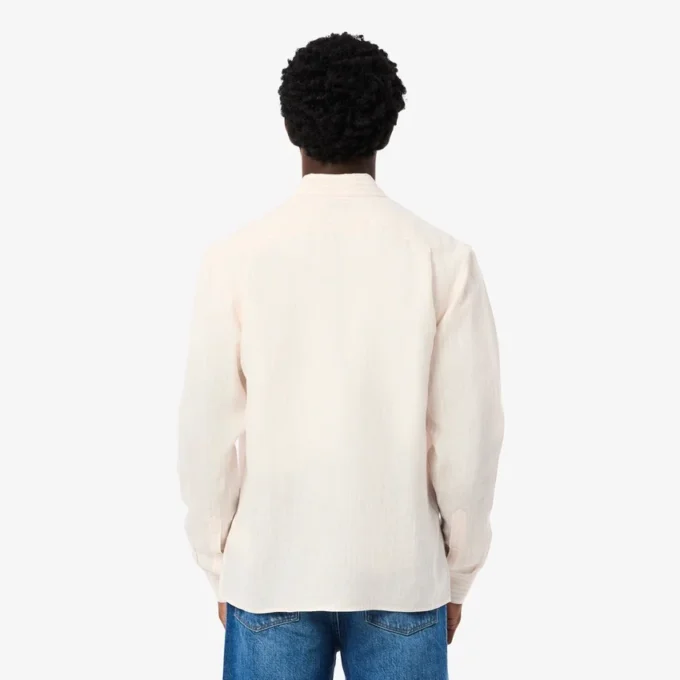 Men’s Regular Fit Striped Linen Shirt
