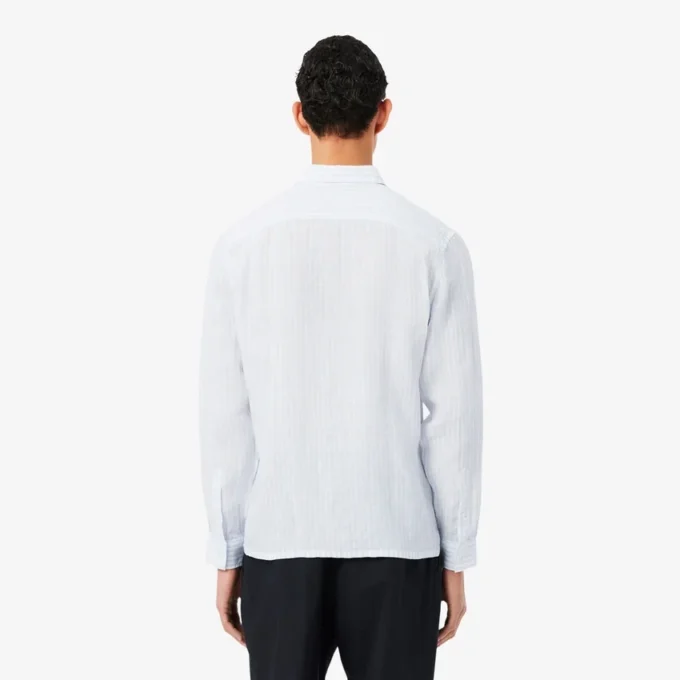 Men’s Regular Fit Striped Linen Shirt