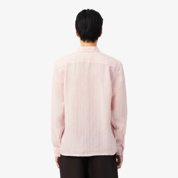 Men’s Regular Fit Striped Linen Shirt