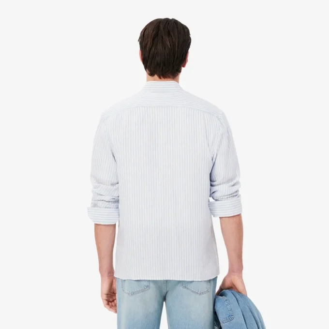 Men’s Regular Fit Striped Linen Shirt