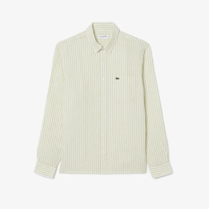 Men’s Regular Fit Striped Linen Shirt