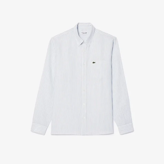 Men’s Regular Fit Striped Linen Shirt