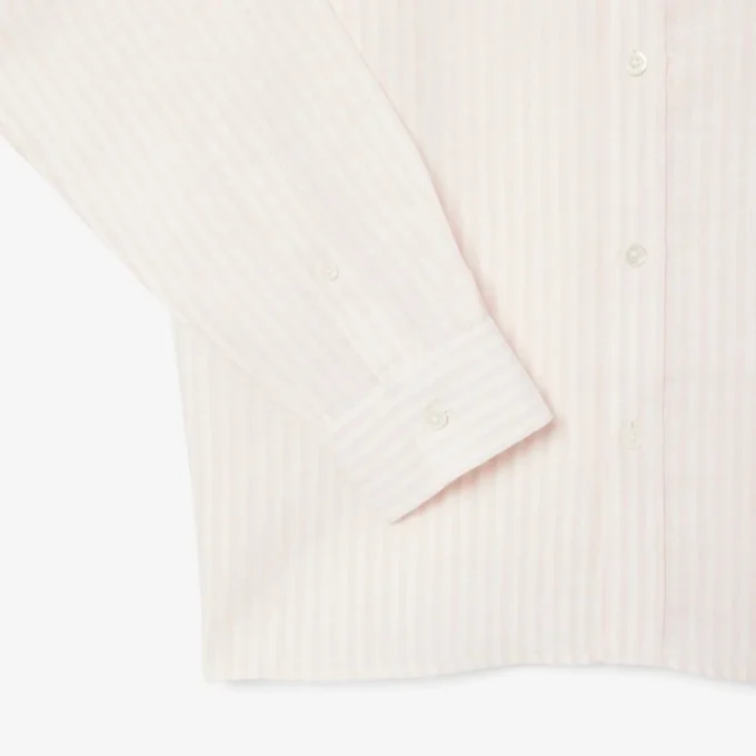 Men’s Regular Fit Striped Linen Shirt