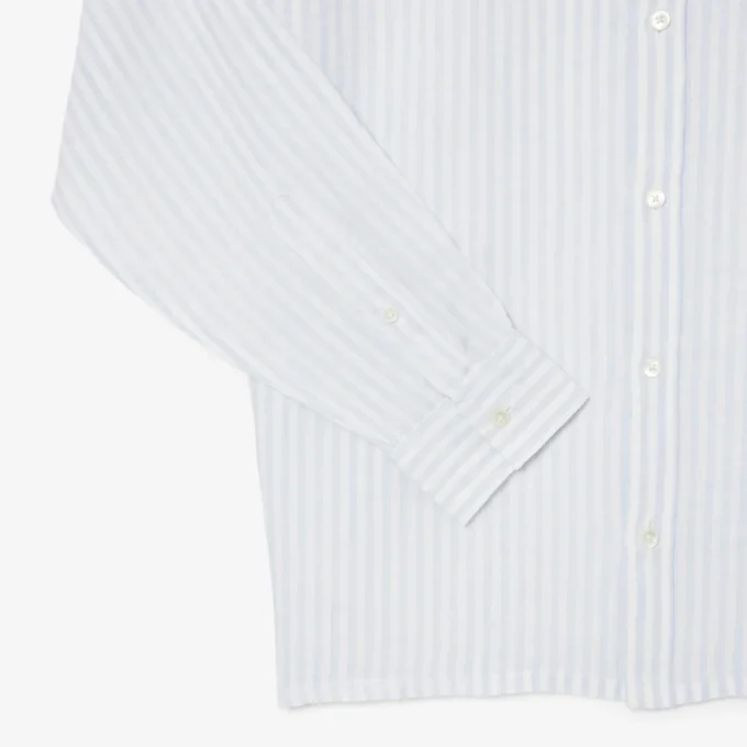 Men’s Regular Fit Striped Linen Shirt