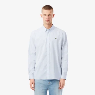 Men’s Regular Fit Striped Pinpoint Shirt