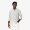 Men’s Regular Fit Striped Pinpoint Shirt