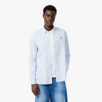 Men’s Regular Fit Striped Pinpoint Shirt