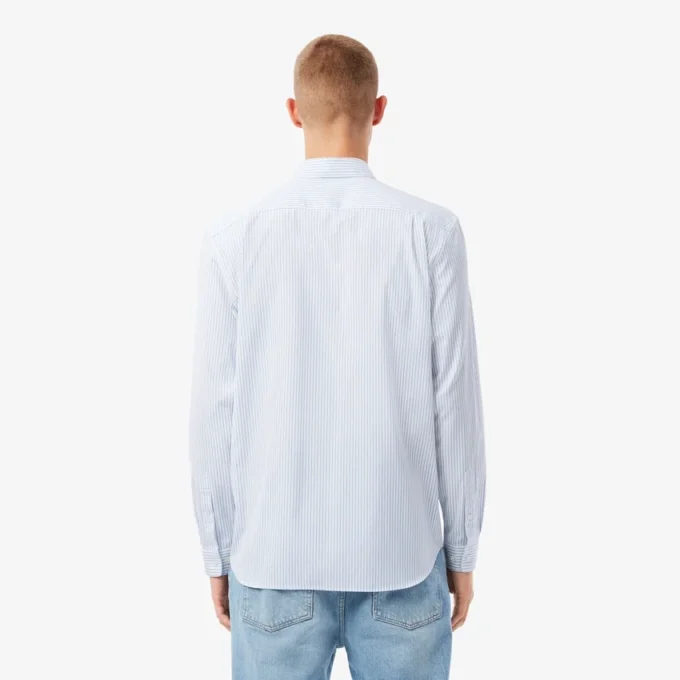 Men’s Regular Fit Striped Pinpoint Shirt